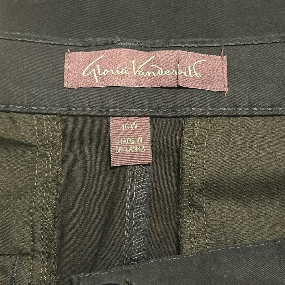 Gloria Vanderbilt Amanda Trouser Straight Leg Classic Rise Size 16W Short NWT
